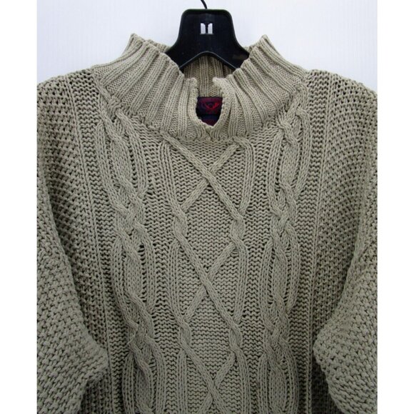VINTAGE Princeton Club Sweater Medium Pullover 90s Preppy Cable Knit - Picture 2 of 9